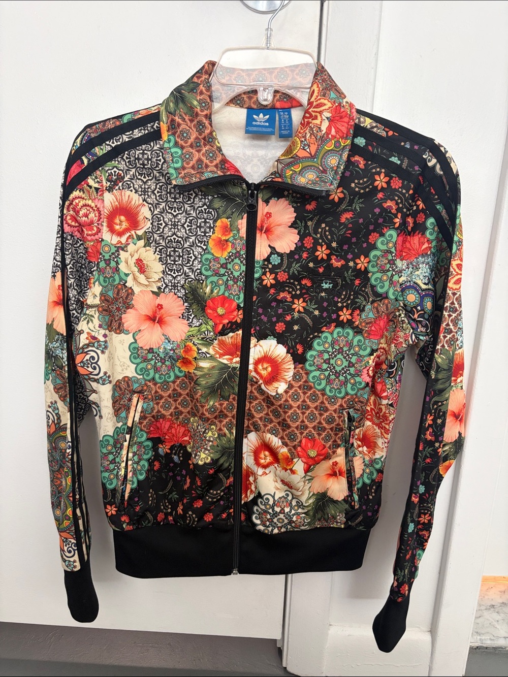 Adidas x Farm Women’s Small Jardim Agharta Floral Pattern Track Jacket